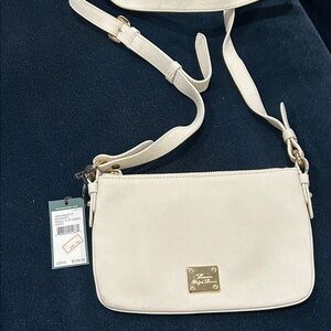 Lauren Ralph Lauren Cream Crossbody Bag